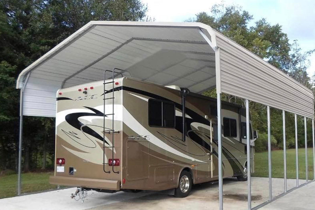 RV and Motorhome Carports ā A7 Buildings LLC